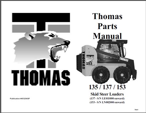 thomas skid steer parts|thomas skid steer parts manual.